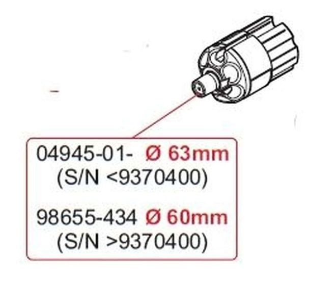 Abdeckung Presto Fix D.60 F45TIL/F65