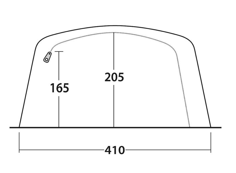 6 Personen Tunnelzelt Aspen 6 Air (Muster) ähnlich Avondale 6PA