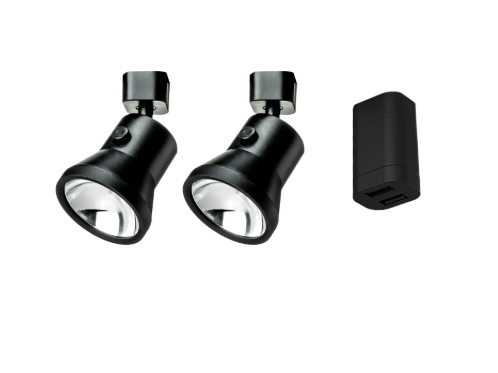 Startpaket 2x Lanciano spotlight schwarz + USB