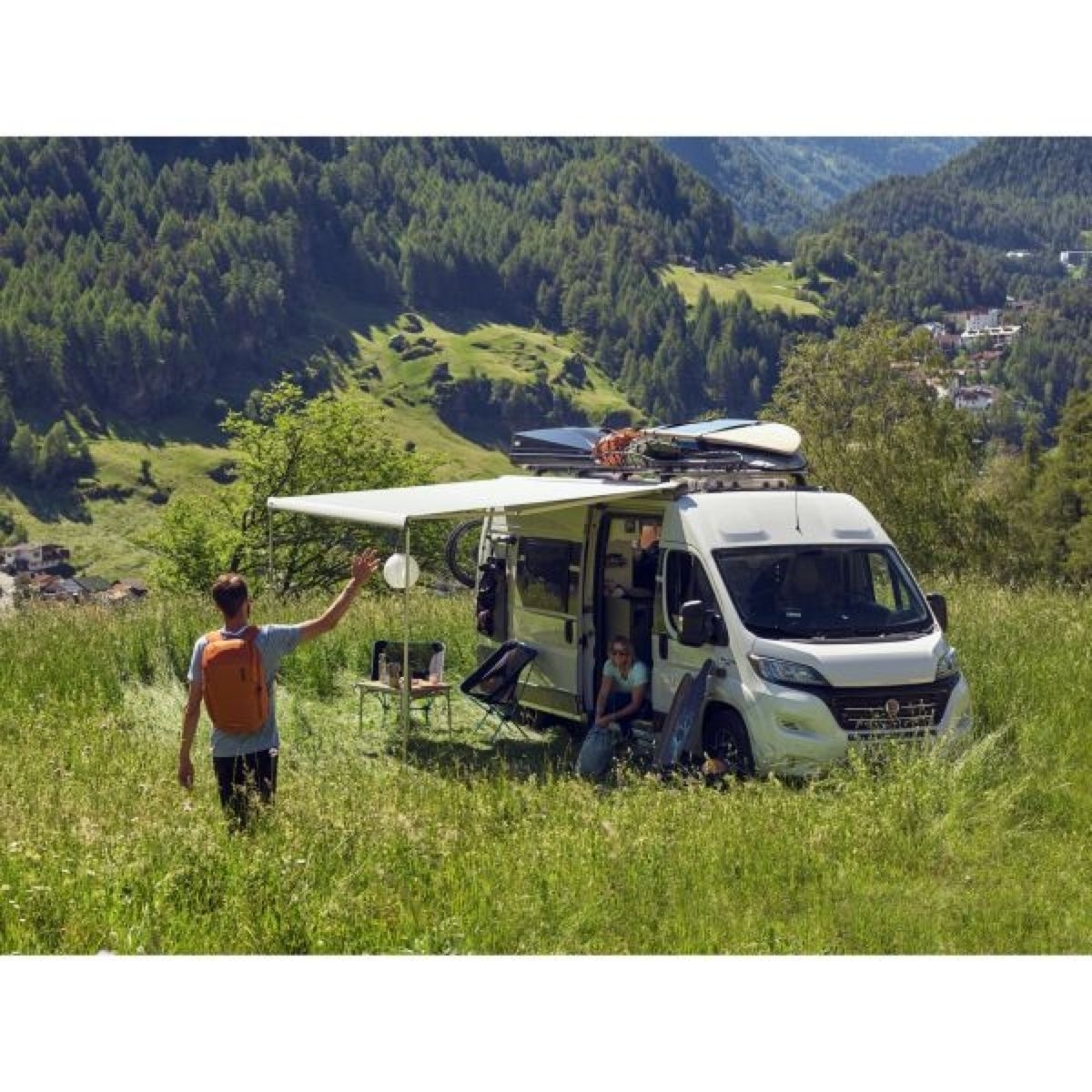 Markisenset Omnistor 6300 für Fiat Ducato ab 07/2006, eloxiert, 3,25 x 2,5 m