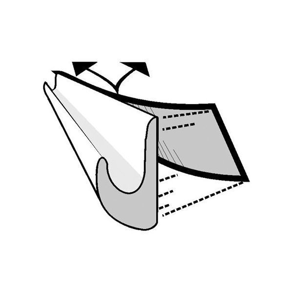 Regenrinne Drip Stop 75 cm, schwarz