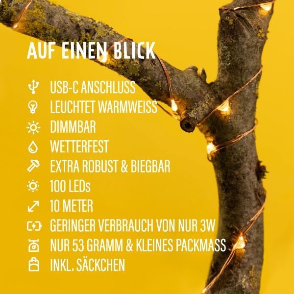 Camplight USB Outdoor Lichterkette