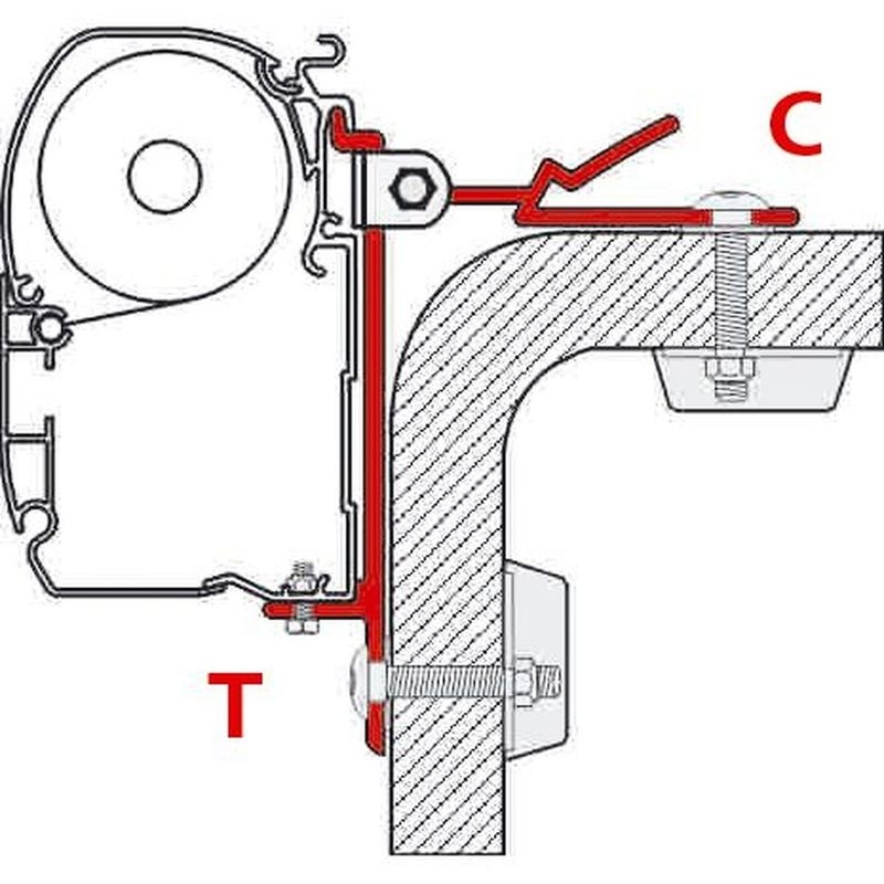 Universaladapter T-Halterung