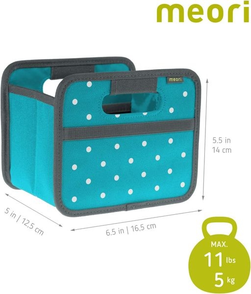 Faltbox Mini Azur Blau Punkte