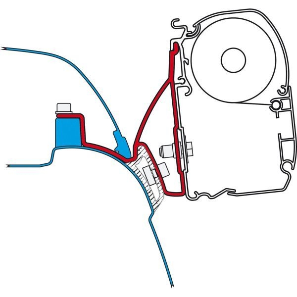 Fiamma Markise F45 S 260 weiß VW T5/T6 California