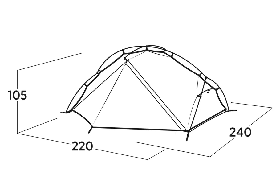 2 Personen Kuppelzelt Rago 2