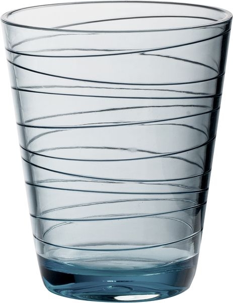 Trinkglas Onda blau