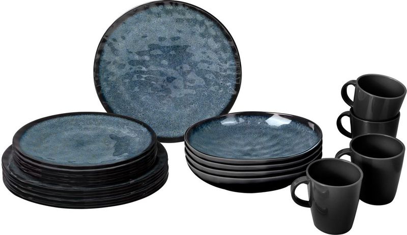 Geschirrset Lunch Box Venetian Blau 16-teilig