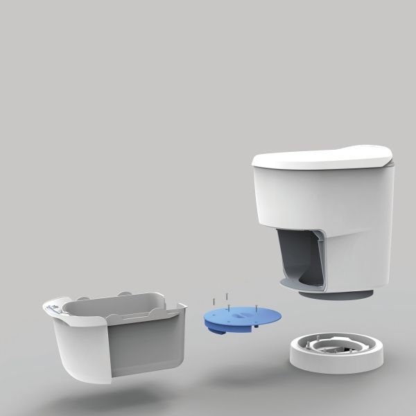 C1 wasserlose Verschweiß-Toilette