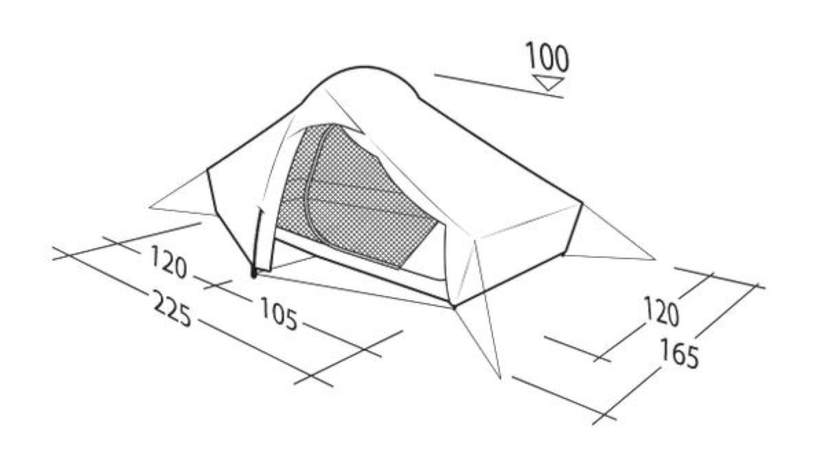 2 Personen leichtgewicht Tunnelzelt Chaser 2 LW 2 Personen leichtgewicht Tunnelzelt Chaser 2 LW