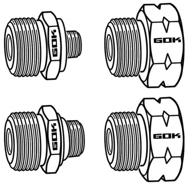 Gasflaschenadapter Euro-Set D