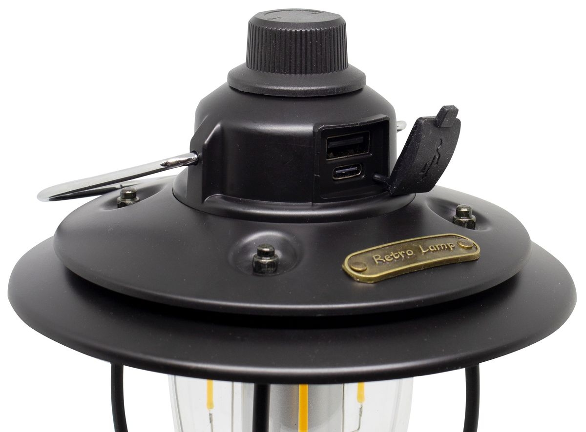 wiederaufladbare Tischlampe Orix schwarz