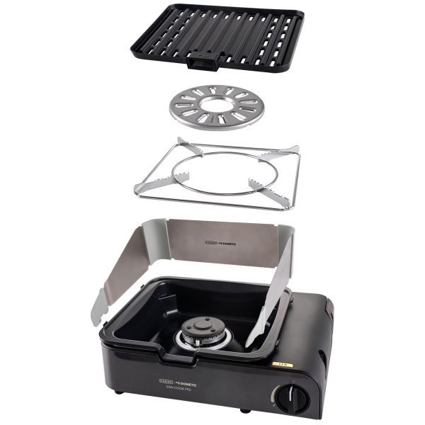 Kartuschenkocher Van Cook FFD BBQ Plate mit Zündsicherung