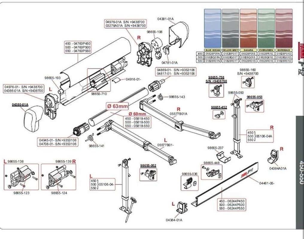 Frontblendenverschluss F45i (links) - weiß