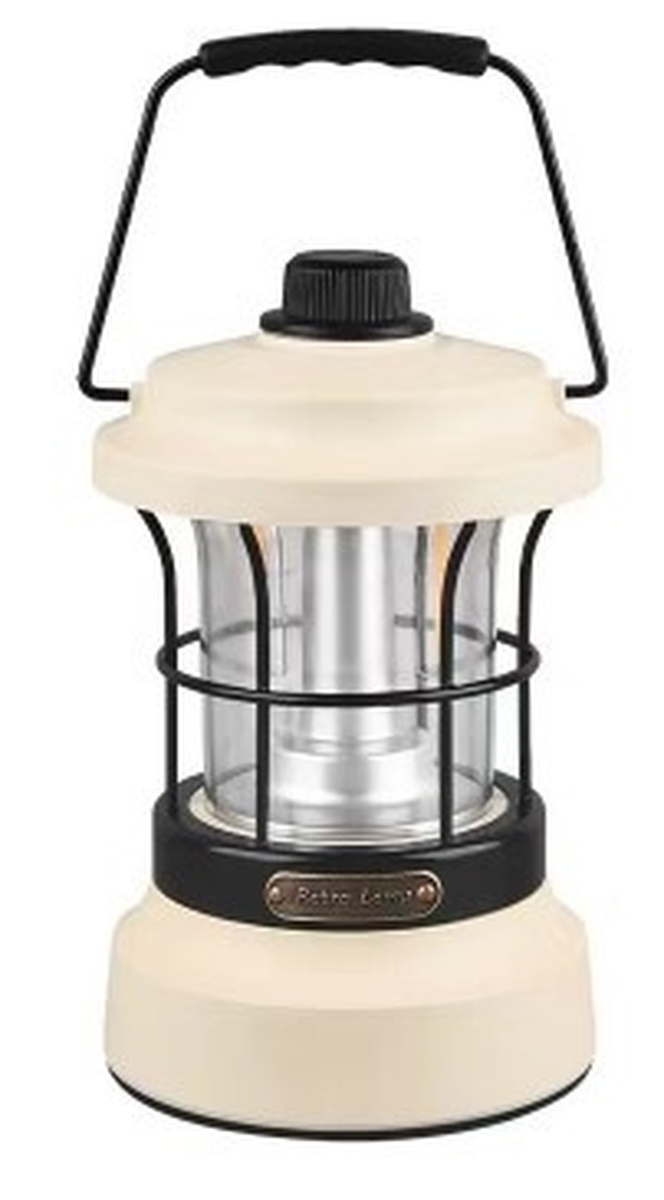 wiederaufladbare Retro Tischlampe Elfenbein