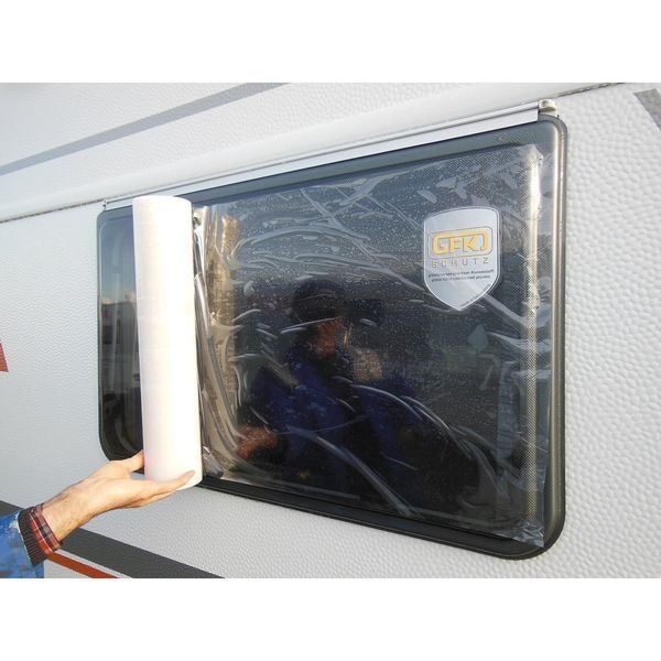 Fensterschutzfolie für Schutzhüllen, Höhe 50 cm, Länge 30 m