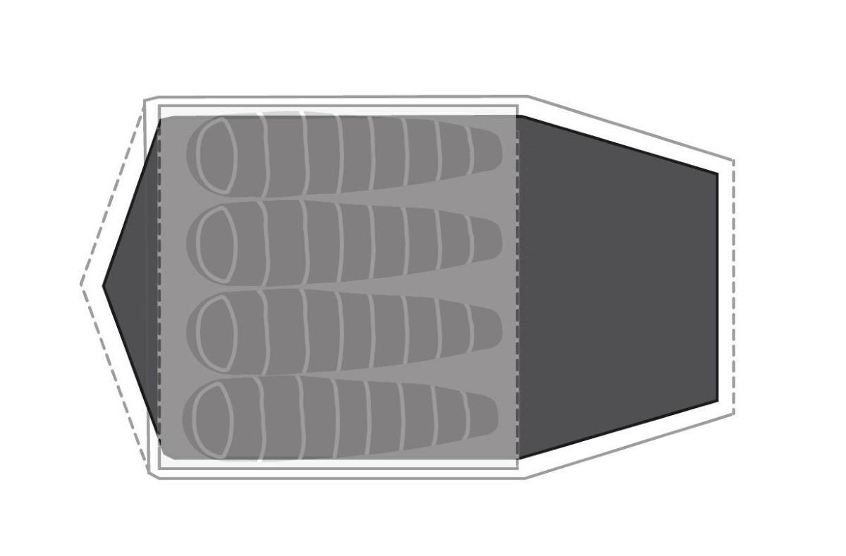 Unterlage Apsis für Lago Flex 4