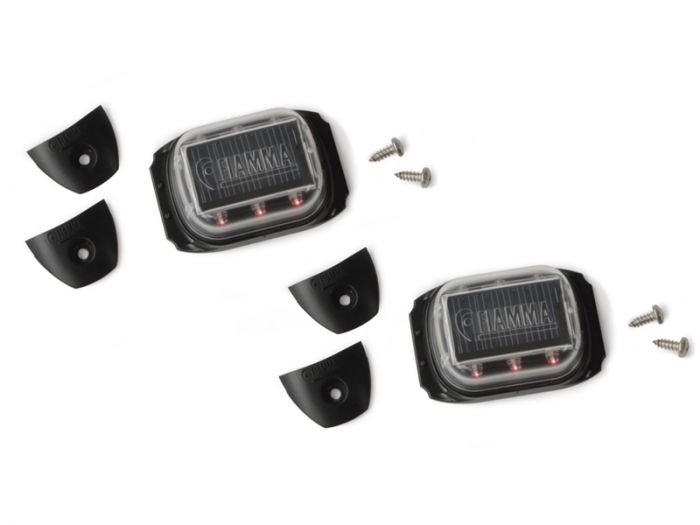 LED Warn Solarleuchten für Markisenband Tie Down, 2 Stück