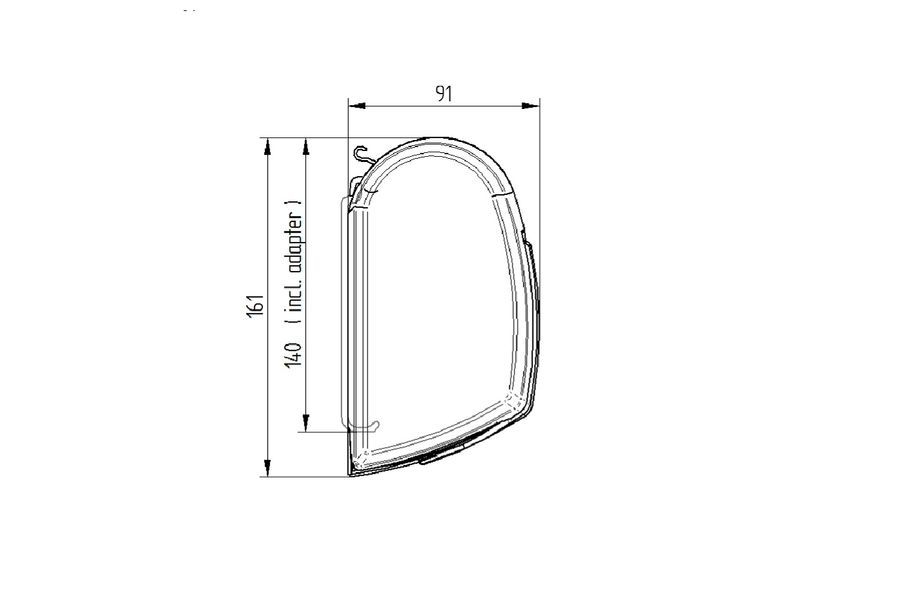 Thule Omnistor Markise 5200, Länge 4,50 m, Gehäuse weiß, Tuchfarbe Saphir-Blau, II.Wahl