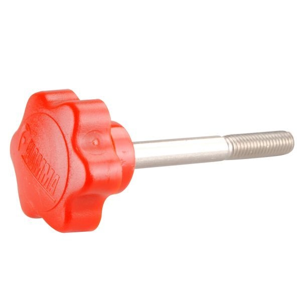 Rändelschraube M6x60 - rot