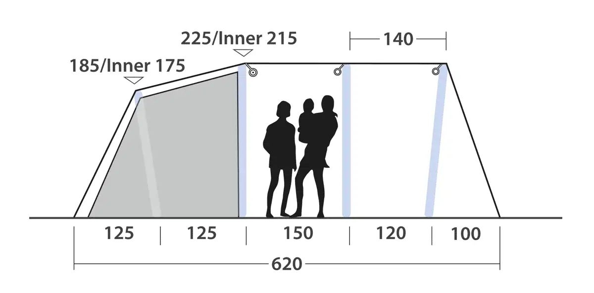 6 Personen Tunnelzelt Montana 6 Air 6 Personen Tunnelzelt Montana 6 Air