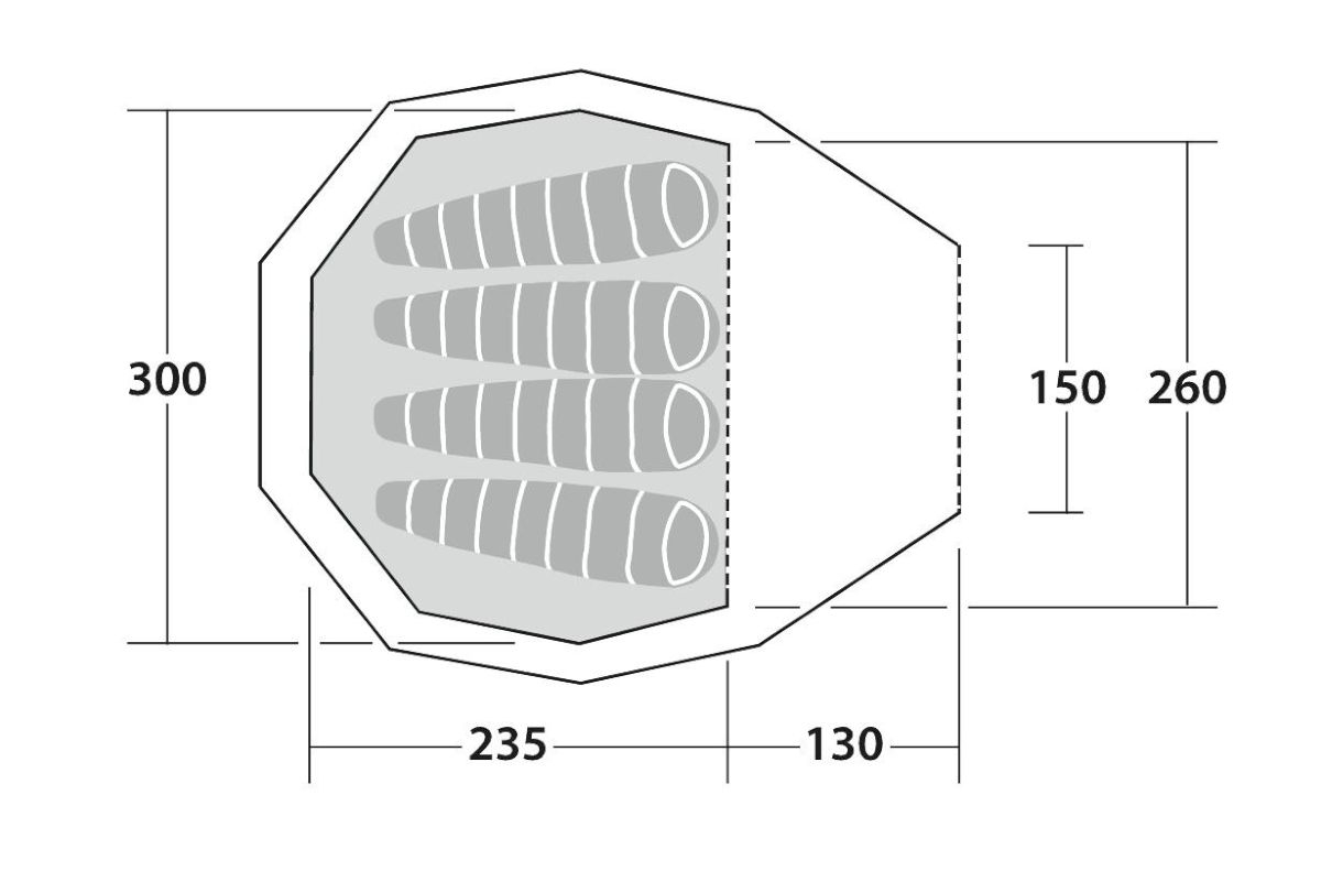 4-Personen Tipi Zelt Fairbanks