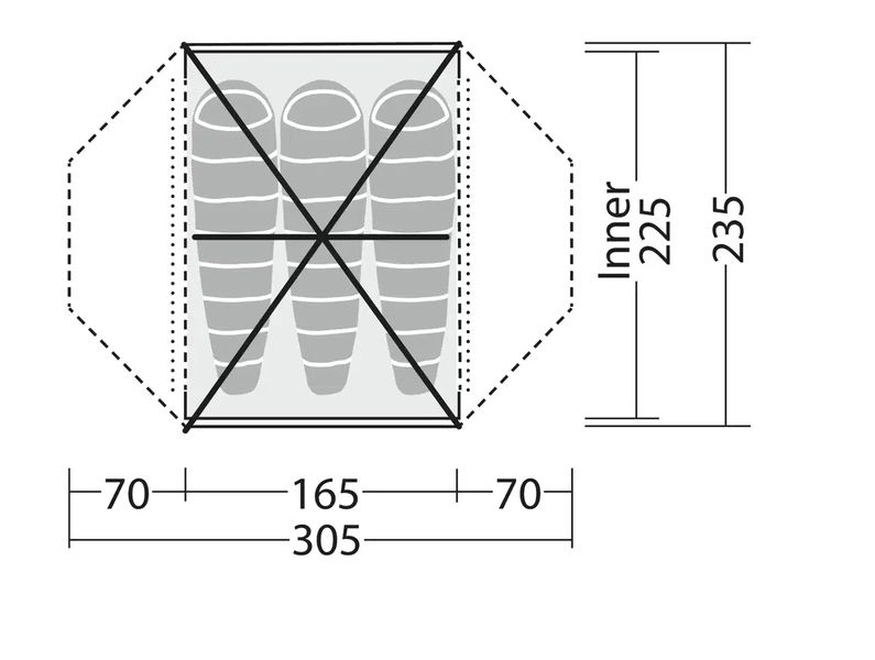 3 Personen Kuppelzelt Lodge 3 Exp
