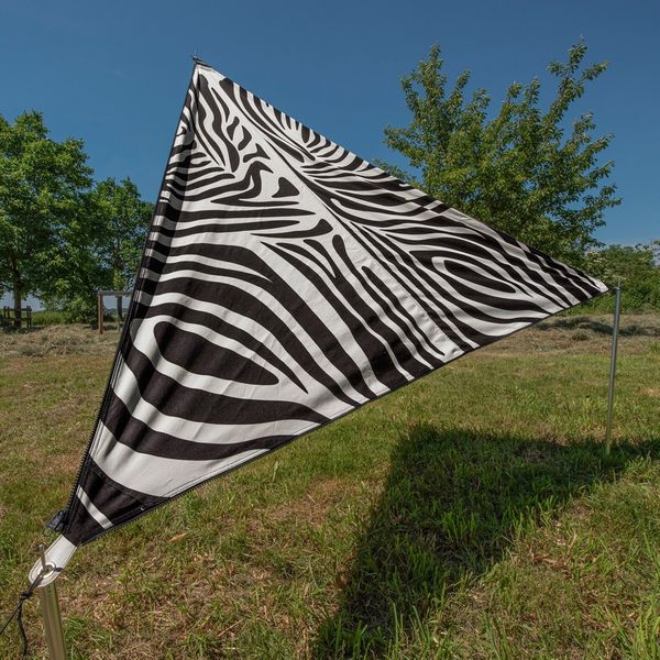 Sonnensegel Bent TC Canvas Zebra Druck