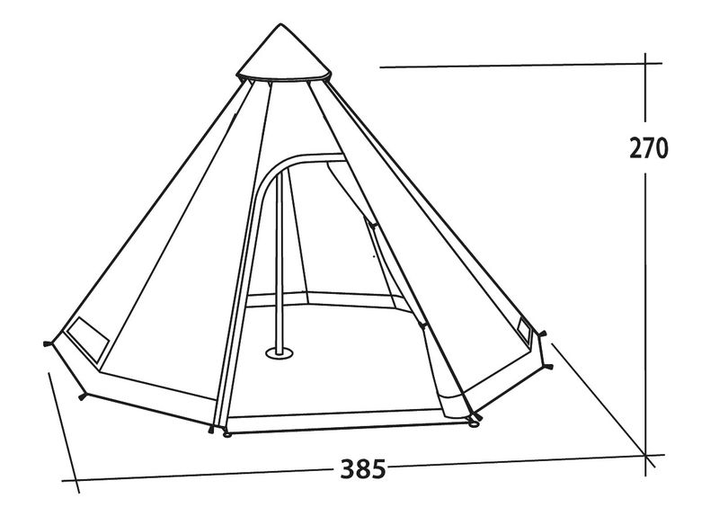 Moonlight Tipi für 8 Personen Ausstellungsstück
