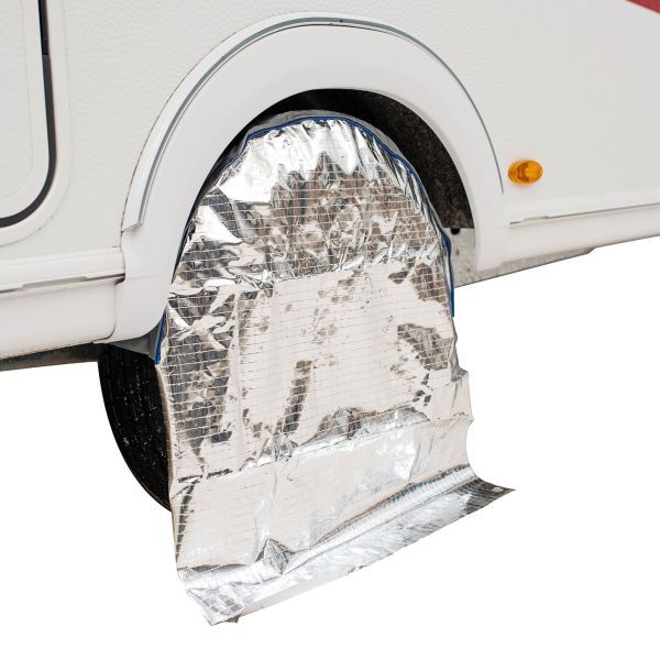 Radschutzhülle mit Sonnenreflektion für Reisemobile mit Reifengrösse bis 15"