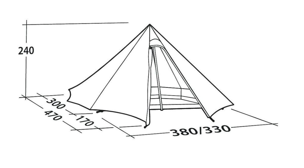 7-Personen Tipi Zelt Fairbanks Grande