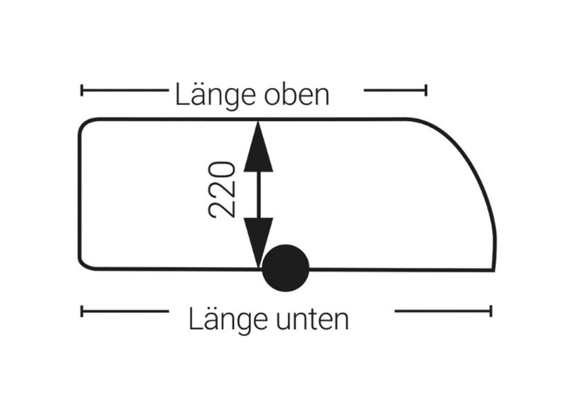 Hindermann Wohnwagen-Schutzhülle Wintertime, 630 x 250 x 220 cm