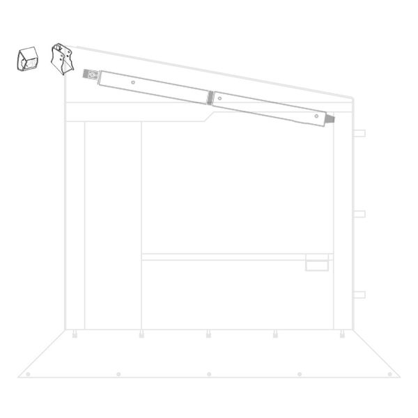 Befestigungssatz Spannstange Front Thule-Omnistor 9200