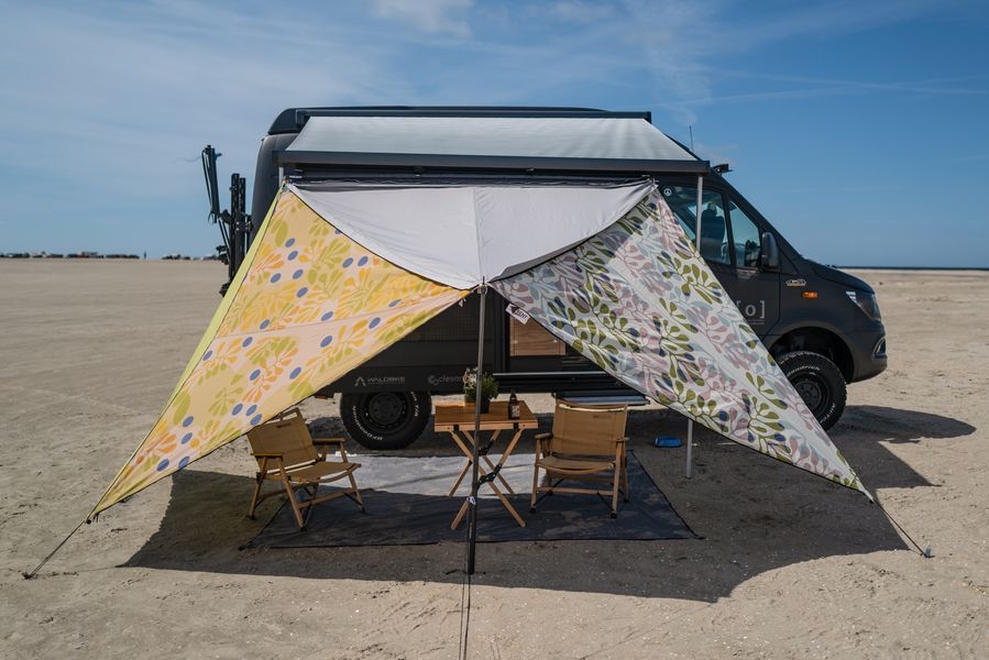 Verbindbares Sonnensegel „TC-Zip-Protect Canvas Single“