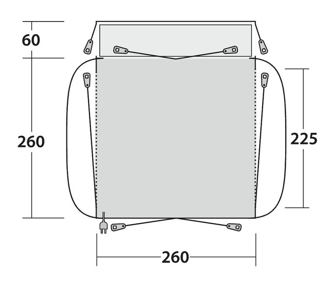 Busvorzelt Milestone Lux Ausstellungsstück