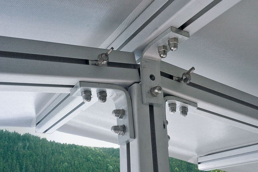 Wohnwagen Schutzdach Sölden Double Größe 1 Preisgruppe 350-390cm Breite 548 cm