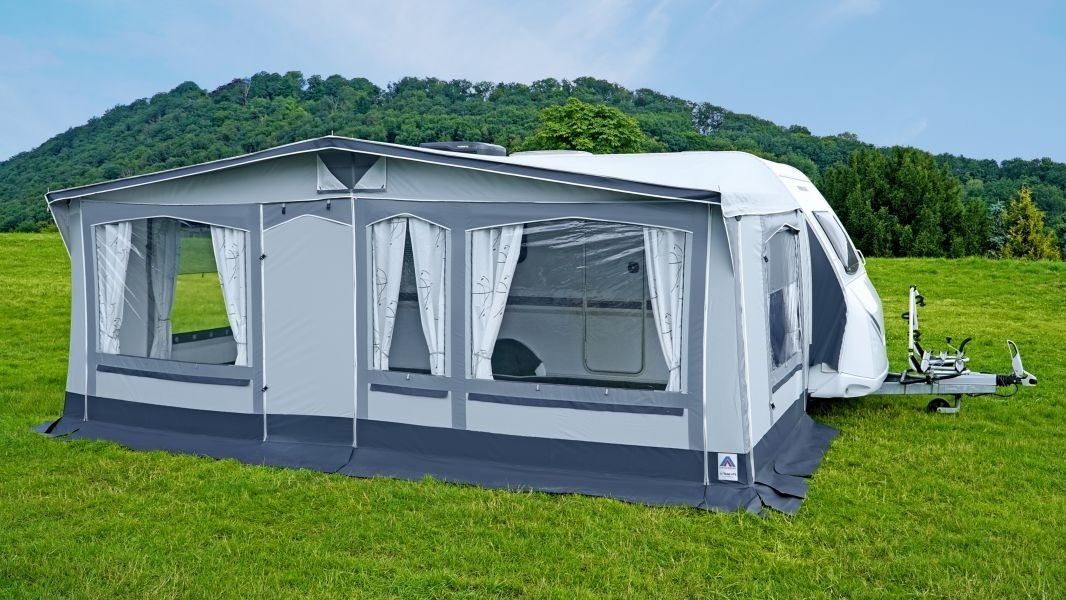 Reisevorzelt Triest Gr. 5 Uml. 841-875 cm , Tiefe 280 cm