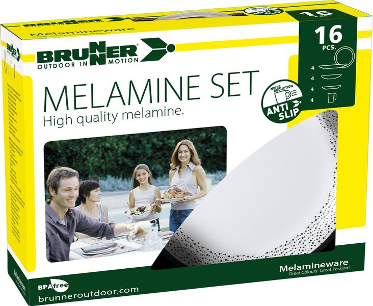 Geschirrset Melamine Pralin 16 tlg.