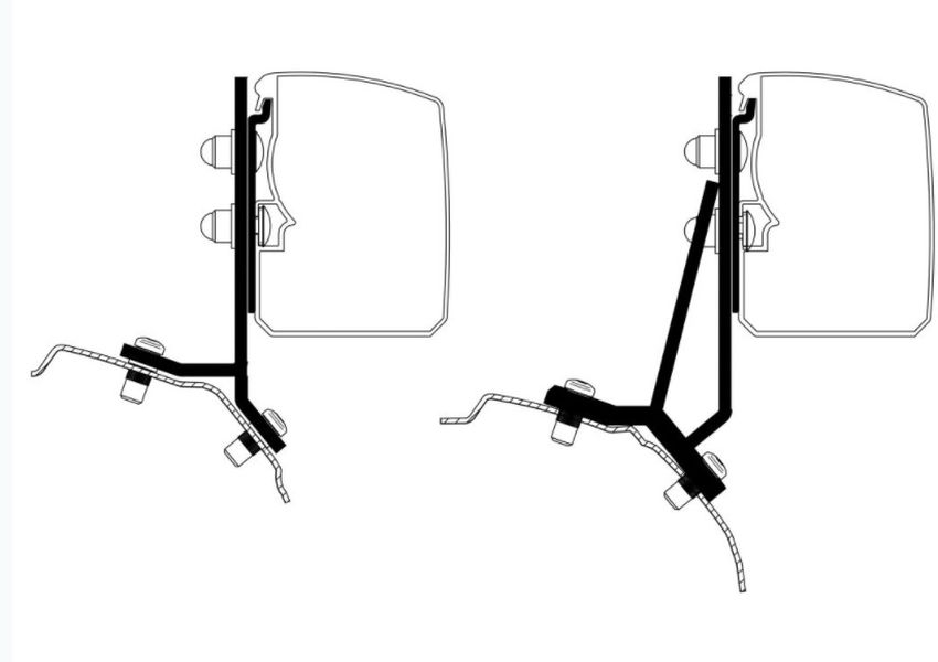 Adapter Ford Transit / Tourneo Custom Minivan für Thule 3200
