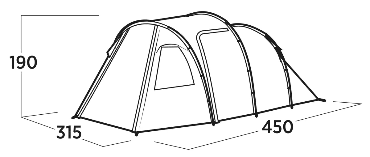 5 Personen Tunnelzelt Hidra 5