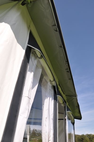 Dauerstand Teilzelt Friesland 300x240cm Einzug links