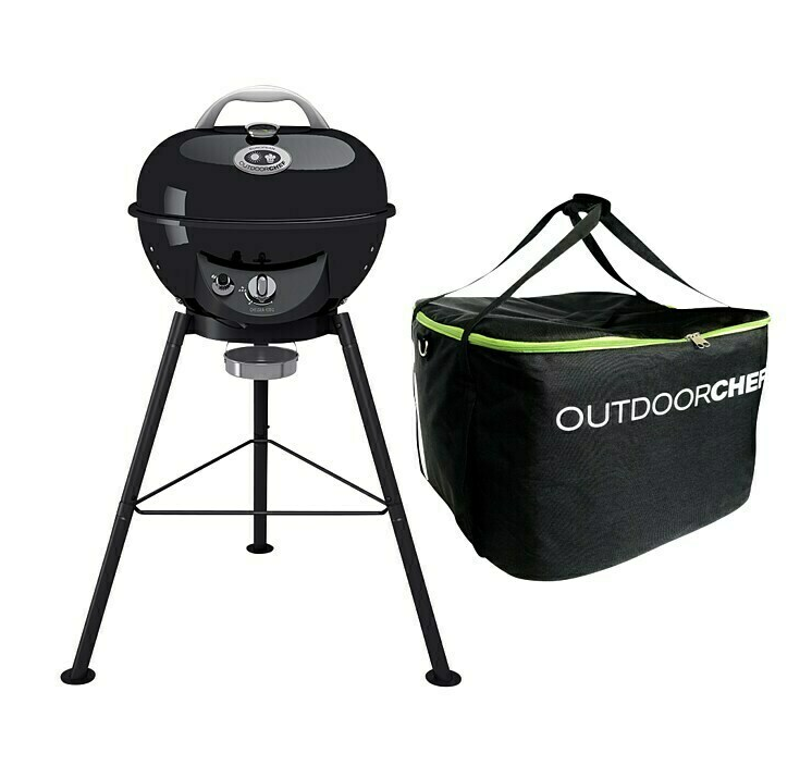 Outdoorchef Chelsea 420 G Gasgrill 50mbar, Schwarz inkl. Aufbewahrungstasche