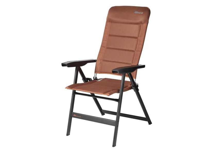 Campingstuhl Brillante 3D Mesh schwarz/cognac