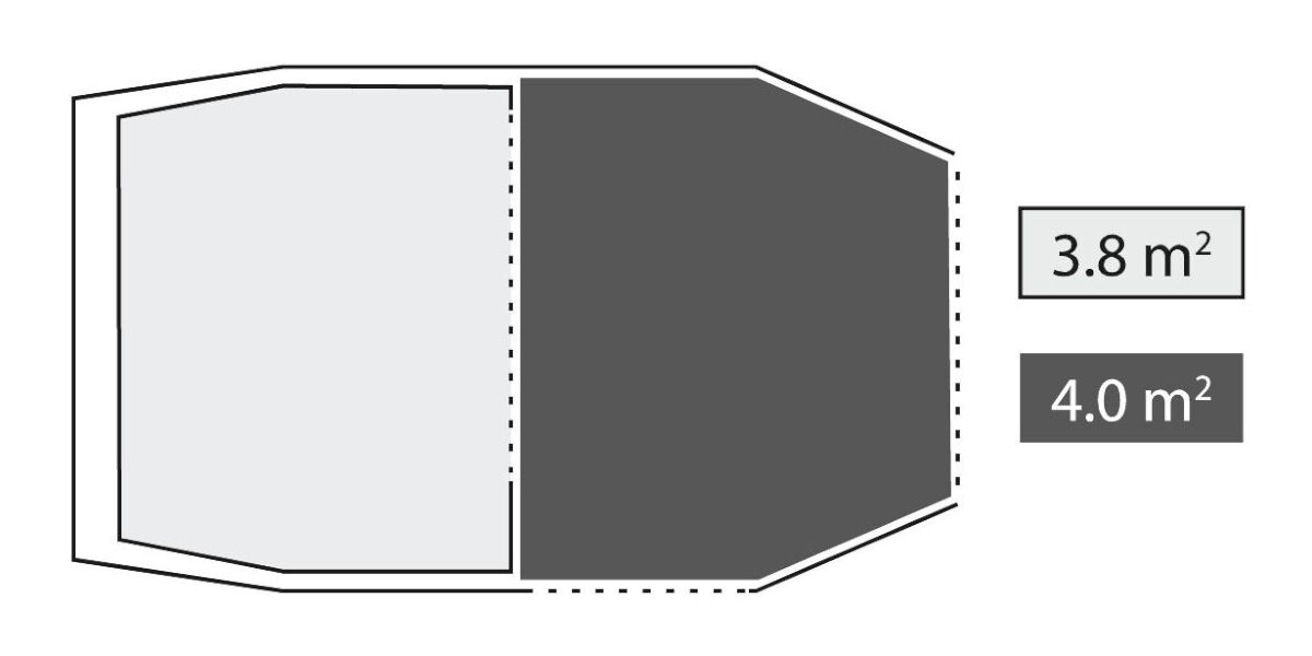 3 Personen Tunnelzelt Cima Versa 3