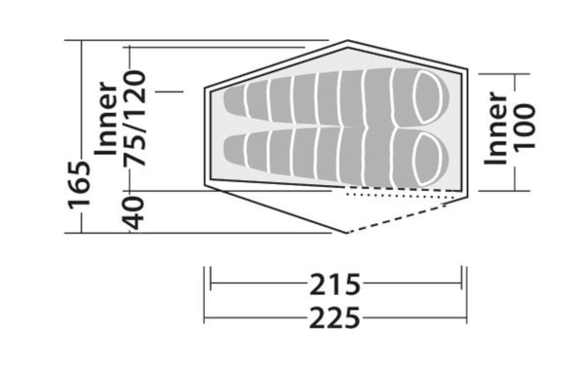 2 Personen leichtgewicht Tunnelzelt Chaser 2 LW 2 Personen leichtgewicht Tunnelzelt Chaser 2 LW