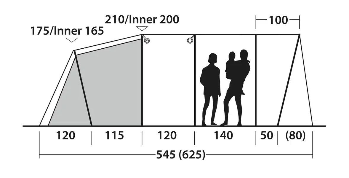 5 Personen Tunnelzelt Ohio 5 TC