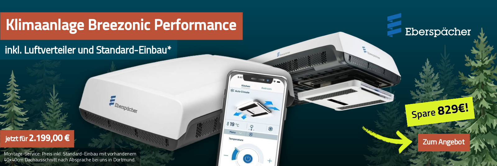 Eberspächer Breezonic Performance inkl. Luftverteiler