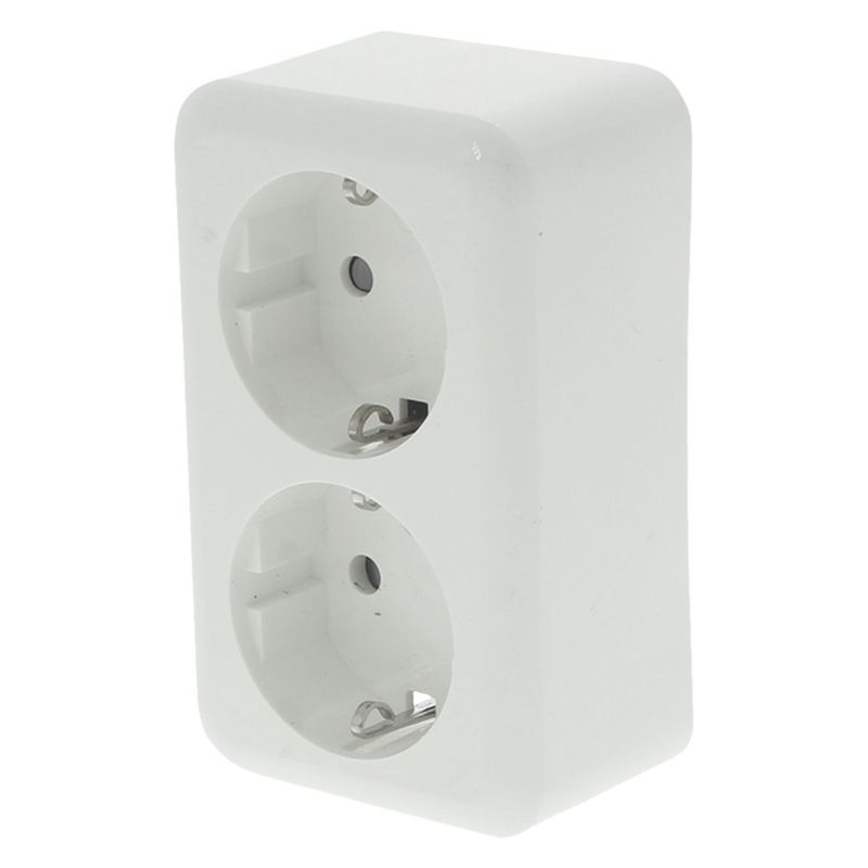 Aufbausteckdose Schuko 2-fach