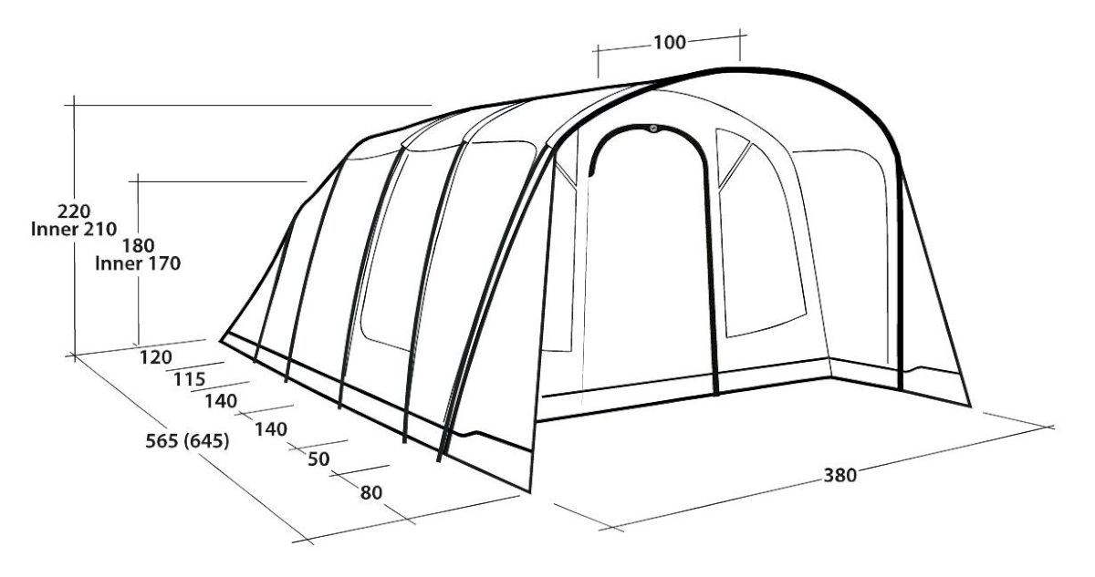 6 Personen Tunnelzelt Denver 6 6 Personen Tunnelzelt Denver 6