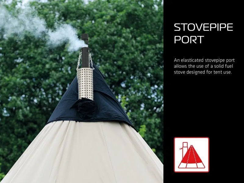 10 Personen Tipizelt Klondike Grande 10 Personen Tipizelt Klondike Grande